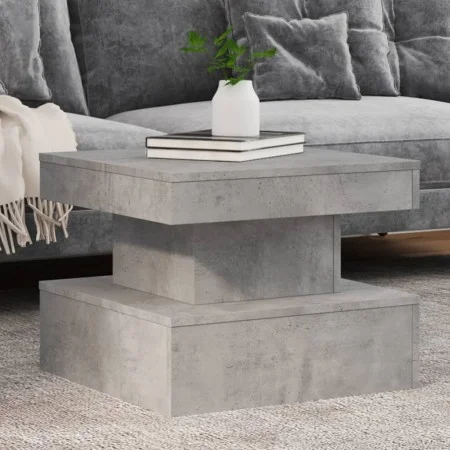 Coffee table with LED lights concrete gray 50x50x40 cm by , Coffee table - Ref: Foro24-839843, Price: 63,91 €, Discount: %