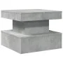 Coffee table with LED lights concrete gray 50x50x40 cm by , Coffee table - Ref: Foro24-839843, Price: 63,91 €, Discount: %