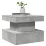 Coffee table with LED lights concrete gray 50x50x40 cm by , Coffee table - Ref: Foro24-839843, Price: 63,91 €, Discount: %