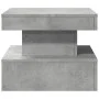Coffee table with LED lights concrete gray 50x50x40 cm by , Coffee table - Ref: Foro24-839843, Price: 63,91 €, Discount: %