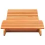 Tumbona de madera maciza de pino marrón cera 205x70x31,5 cm de , Tumbonas - Ref: Foro24-844652, Precio: 91,80 €, Descuento: %