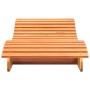 Tumbona de madera maciza de pino marrón cera 205x70x31,5 cm de , Tumbonas - Ref: Foro24-844652, Precio: 95,15 €, Descuento: %
