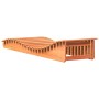 Wachsbraune Liege aus massivem Kiefernholz, 205 x 60 x 31,5 cm von , Liegen - Ref: Foro24-844650, Preis: 102,79 €, Rabatt: %