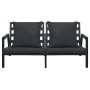 Garden furniture set with cushions 4 pieces dark gray aluminum by vidaXL, Garden sets - Ref: Foro24-47818, Price: 701,68 €, D...