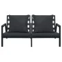 Garden furniture set with cushions 4 pieces dark gray aluminum by vidaXL, Garden sets - Ref: Foro24-47818, Price: 690,43 €, D...