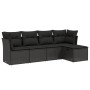 5-teiliges Gartenmöbel-Set und schwarze synthetische Rattankissen von , Gartensets - Ref: Foro24-3263131, Preis: 301,96 €, Ra...