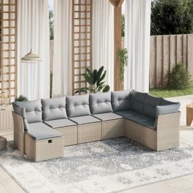 Garden sofa set with beige cushions mix 8 pieces PE rattan by , Garden sets - Ref: Foro24-3263275, Price: 477,62 €, Discount: %