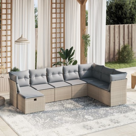 Garden sofa set with beige cushions mix 8 pieces PE rattan by , Garden sets - Ref: Foro24-3263275, Price: 469,89 €, Discount: %