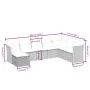 Garden sofa set with beige cushions mix 8 pieces PE rattan by , Garden sets - Ref: Foro24-3263275, Price: 477,62 €, Discount: %