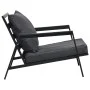 Garden furniture set with cushions 4 pieces dark gray aluminum by vidaXL, Garden sets - Ref: Foro24-47818, Price: 690,43 €, D...