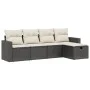 5-teiliges Gartenmöbel-Set und schwarze synthetische Rattankissen von , Gartensets - Ref: Foro24-3263462, Preis: 290,12 €, Ra...