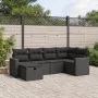 Set de sofás de jardín 6 piezas y cojines ratán sintético negro de , Conjuntos de jardín - Ref: Foro24-3263481, Precio: 396,4...