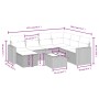8-piece garden sofa set and black synthetic rattan cushions by , Garden sets - Ref: Foro24-3263531, Price: 495,88 €, Discount: %