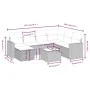 8-teiliges Gartensofa-Set und schwarze synthetische Rattankissen von , Gartensets - Ref: Foro24-3263531, Preis: 506,54 €, Rab...