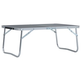 Klappbarer Campingtisch aus grauem Aluminium, 60 x 40 cm von vidaXL, Campingmöbel - Ref: Foro24-48187, Preis: 28,10 €, Rabatt: %