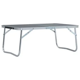 Mesa de camping plegable aluminio gris 60x40 cm de vidaXL, Mobiliario de camping - Ref: Foro24-48187, Precio: 26,89 €, Descue...