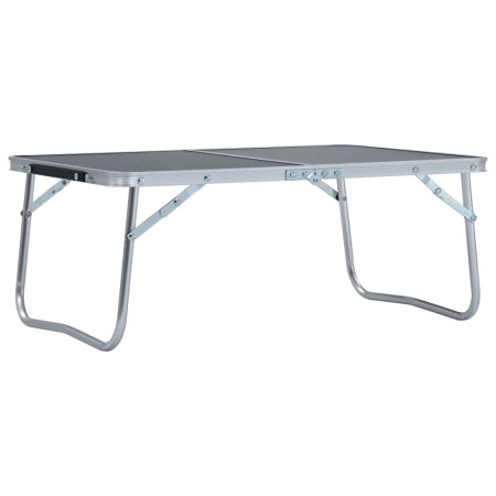 Klappbarer Campingtisch aus grauem Aluminium, 60 x 40 cm von vidaXL, Campingmöbel - Ref: Foro24-48187, Preis: 28,10 €, Rabatt: %