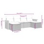 5-teiliges Gartenmöbel-Set und schwarze synthetische Rattankissen von , Gartensets - Ref: Foro24-3263772, Preis: 293,04 €, Ra...
