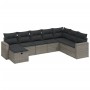 8-teiliges Gartensofa-Set und graue synthetische Rattankissen von , Gartensets - Ref: Foro24-3263586, Preis: 480,26 €, Rabatt: %