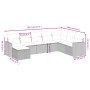 8-teiliges Gartensofa-Set und graue synthetische Rattankissen von , Gartensets - Ref: Foro24-3263586, Preis: 480,26 €, Rabatt: %