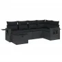 6-piece garden sofa set and black synthetic rattan cushions by , Garden sets - Ref: Foro24-3263791, Price: 414,52 €, Discount: %