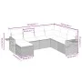 7-piece garden sofa set with gray PE rattan cushions by , Garden sets - Ref: Foro24-3263836, Price: 422,07 €, Discount: %