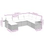 Set de sofás de jardín 7 piezas con cojines ratán PE gris de , Conjuntos de jardín - Ref: Foro24-3263836, Precio: 427,94 €, D...
