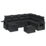 8-piece garden sofa set and black synthetic rattan cushions by , Garden sets - Ref: Foro24-3263841, Price: 499,79 €, Discount: %