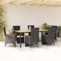 7-piece garden dining set and black synthetic rattan cushions by , Garden sets - Ref: Foro24-3277517, Price: 909,56 €, Discou...