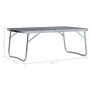 Klappbarer Campingtisch aus grauem Aluminium, 60 x 40 cm von vidaXL, Campingmöbel - Ref: Foro24-48187, Preis: 28,10 €, Rabatt: %