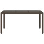 Garden table glass surface PE rattan brown 150x90x75cm by , Garden tables - Ref: Foro24-365534, Price: 176,39 €, Discount: %