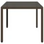 Gartentisch Glasoberfläche PE Rattan braun 150x90x75cm von , Gartentische - Ref: Foro24-365534, Preis: 172,97 €, Rabatt: %