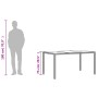 Garden table glass surface PE rattan brown 150x90x75cm by , Garden tables - Ref: Foro24-365534, Price: 176,39 €, Discount: %