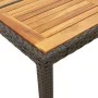 Gartentisch, Oberfläche aus schwarzem Rattan, Akazienholz, 90 x 90 x 75 cm von , Gartentische - Ref: Foro24-365529, Preis: 12...