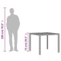 Garden table black rattan acacia wood surface 90x90x75 cm by , Garden tables - Ref: Foro24-365529, Price: 127,75 €, Discount: %