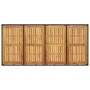 Garden table black rattan acacia wood surface 190x90x75cm by , Garden tables - Ref: Foro24-365541, Price: 204,19 €, Discount: %