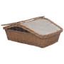 Cesta para leña con asas sauce marrón 61,5x46,5x58 cm de vidaXL, Bolsas y soportes de leña - Ref: Foro24-286989, Precio: 62,64 €