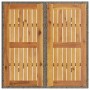 Gartentisch aus grauem PE-Rattan mit Holzoberfläche 80x80x75 cm von , Gartentische - Ref: Foro24-365520, Preis: 86,94 €, Raba...
