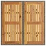 Mesa de jardín superficie de madera ratán PE gris 80x80x75 cm de , Mesas de jardín - Ref: Foro24-365520, Precio: 98,76 €, Des...