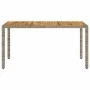 Gartentisch, Oberfläche aus grauem Rattan, Akazienholz, 150 x 90 x 75 cm von , Gartentische - Ref: Foro24-365536, Preis: 172,...
