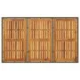 Gartentisch, Oberfläche aus grauem Rattan, Akazienholz, 150 x 90 x 75 cm von , Gartentische - Ref: Foro24-365536, Preis: 172,...