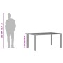 Garden table surface acacia wood rattan gray 150x90x75cm by , Garden tables - Ref: Foro24-365536, Price: 175,44 €, Discount: %