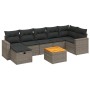 8-piece garden sofa set and gray synthetic rattan cushions by , Garden sets - Ref: Foro24-3264847, Price: 457,32 €, Discount: %