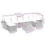 8-piece garden sofa set and black synthetic rattan cushions by , Garden sets - Ref: Foro24-3264954, Price: 518,65 €, Discount: %
