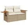 Garden sofa set with cushions 4 pieces beige synthetic rattan by , Garden sets - Ref: Foro24-3226744, Price: 312,58 €, Discou...