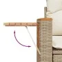 Garden sofa set with cushions 4 pieces beige synthetic rattan by , Garden sets - Ref: Foro24-3226744, Price: 312,58 €, Discou...