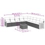Set de sofás de jardín 10 pzas cojines ratán sintético negro de , Conjuntos de jardín - Ref: Foro24-3227742, Precio: 591,63 €...