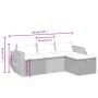 Set de sofás de jardín 4 pzas y cojines ratán sintético gris de , Conjuntos de jardín - Ref: Foro24-3264066, Precio: 264,52 €...