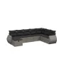 8-piece garden sofa set and gray synthetic rattan cushions by , Garden sets - Ref: Foro24-3264206, Price: 505,83 €, Discount: %