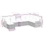 8-piece garden sofa set and gray synthetic rattan cushions by , Garden sets - Ref: Foro24-3264206, Price: 506,63 €, Discount: %